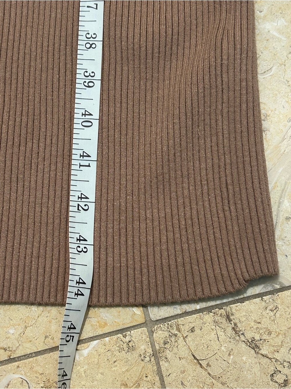 Reiss Women’s Lara Off-The-Shoulder Ribbed Midi Dress in Camel Size Small - Picture 9 of 9